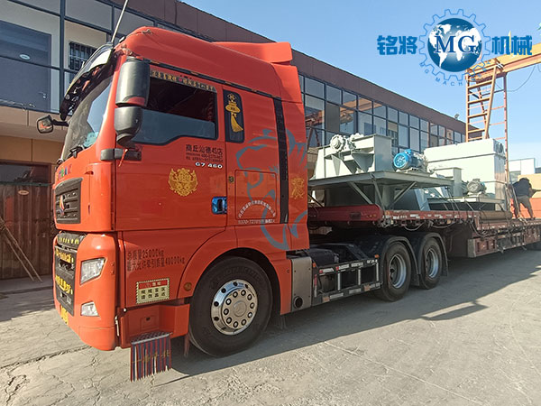 烈日炎炎出貨忙，廣東佛山干粉砂漿生產(chǎn)線再走一車(chē)！