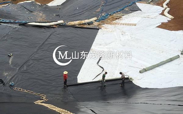 《菏澤曹縣垃圾發(fā)電廠》土工布、土工膜施工