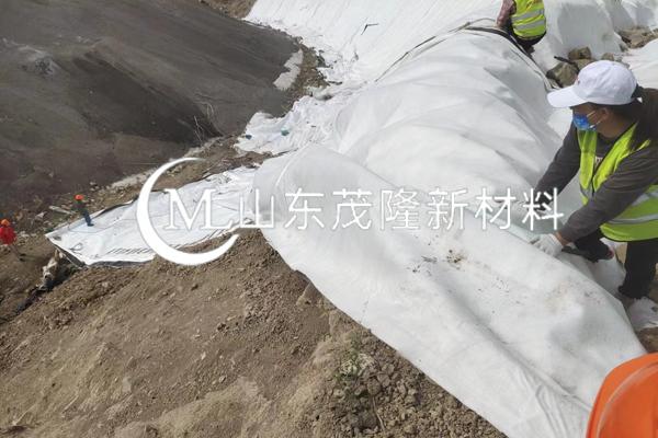 《順北油氣田一區(qū)奧陶系油氣藏產(chǎn)能建設(shè)項目-五號聯(lián)合站建設(shè)工程項目》土工布施工